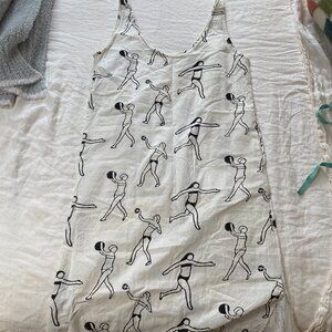 PO-EM sleeveless villa dress WITH flaws M